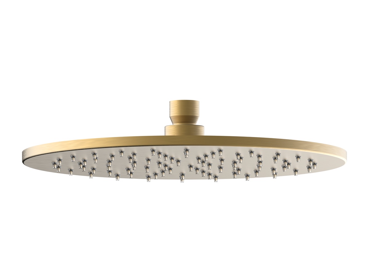 Plieger Monza hoofddouche 25cm geborsteld goud
