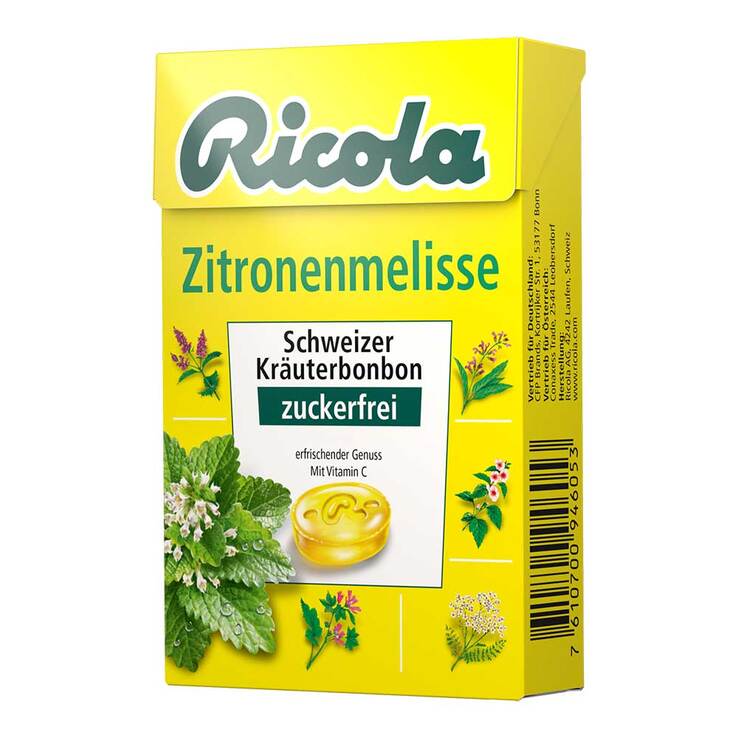 Ricola ohne Zucker Box Zitronenmelisse, 50 g