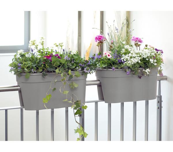 KHW Kunststoff-Geländertopf Flowerclip, ca.
