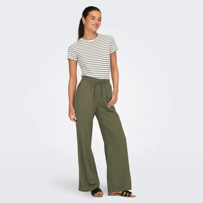 JDY Say Linen Wide Broek Dames