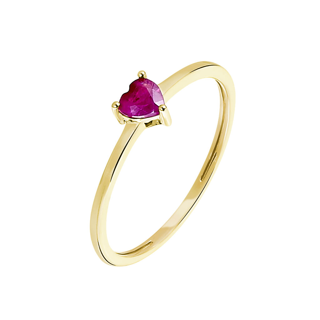 Bague Lissounia Or Jaune Rubis