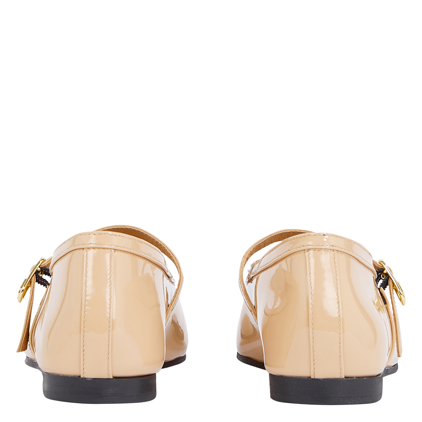 Ballerines en cuir vernis | Rose