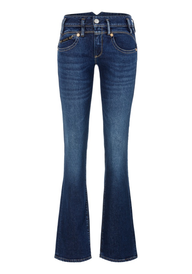 Herrlicher Bootcut-Jeans »Pearl Boot Denim«, mit markantem Bund