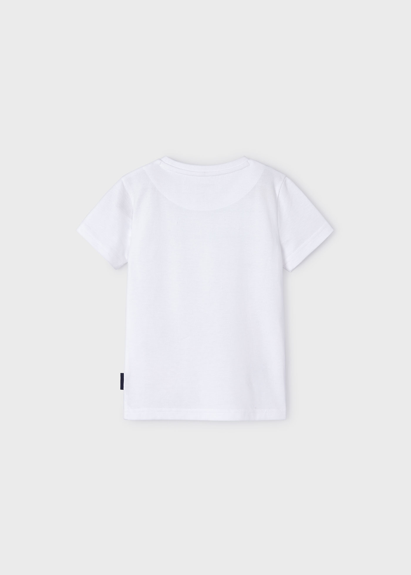 Camiseta Better Cotton Piqué para meninos, branca