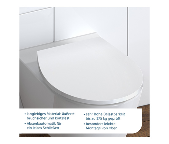 Duroplast WC-Sitz mit LED Nachtlicht