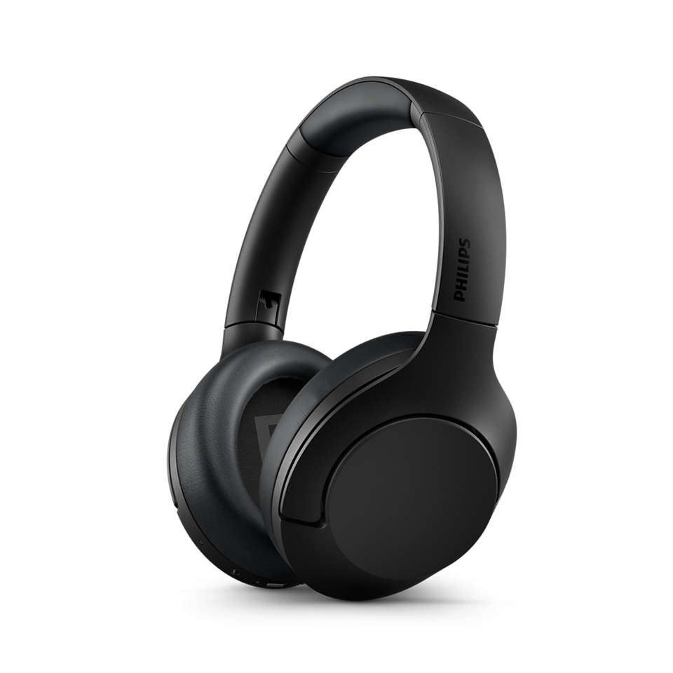 PhilipsAudio - TAH8506BK ANC Over Ear Bluetooth Headphones - Black
