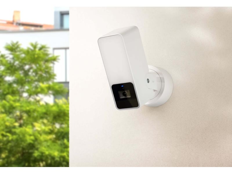Eve Systems Eve Outdoor Cam Weiss Smarte Aussenkamera mit Flutlicht
