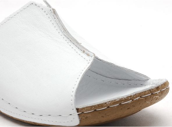 Andrea conti mules et sabots plats femme 0027423 blanc