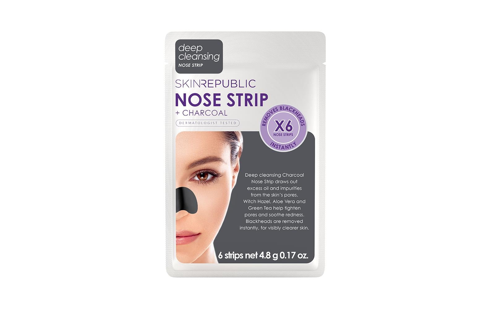 Maske Charcoal Nose Strips 6 StückKlärende Gesichtspflege