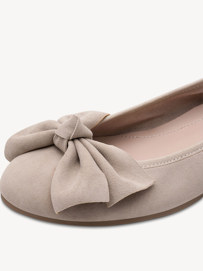 Leren Ballerina - beige