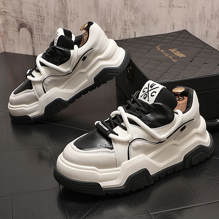 Mr Ozera - Platformsneakers met letters