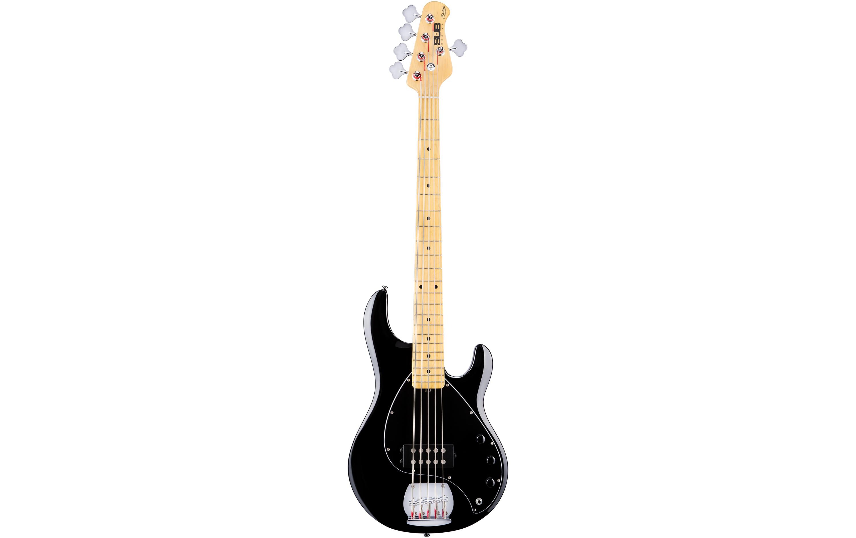 E-Bass StingRay Ray5 – Schwarz<br>5-seitiger Bass mit Aktivelektronik und einem Humbucker
