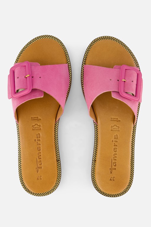 Tamaris Slippers roze Leer