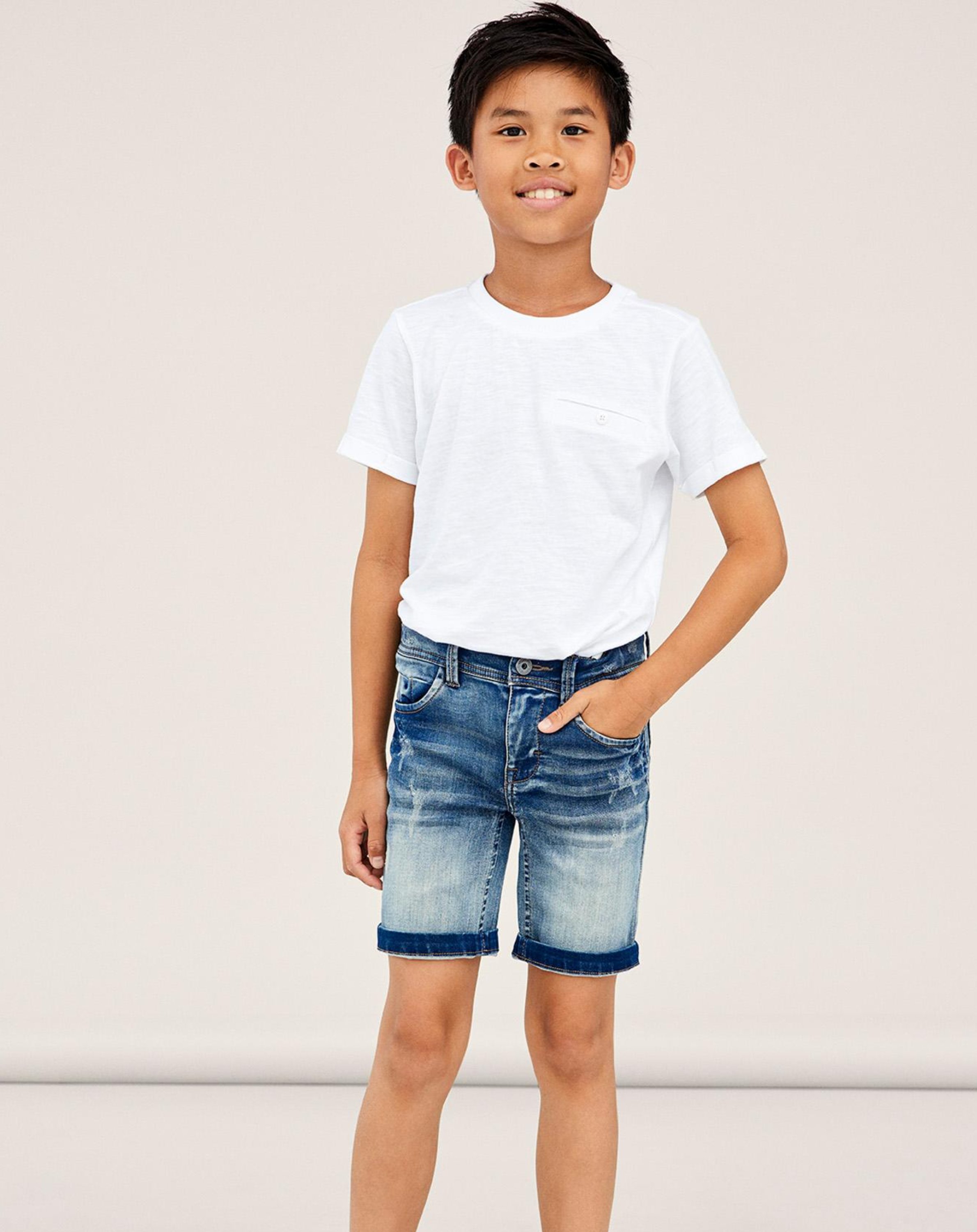 Jeans-Bermudas NKMTHEO DNMTHAYER 2602 in medium blue denim
