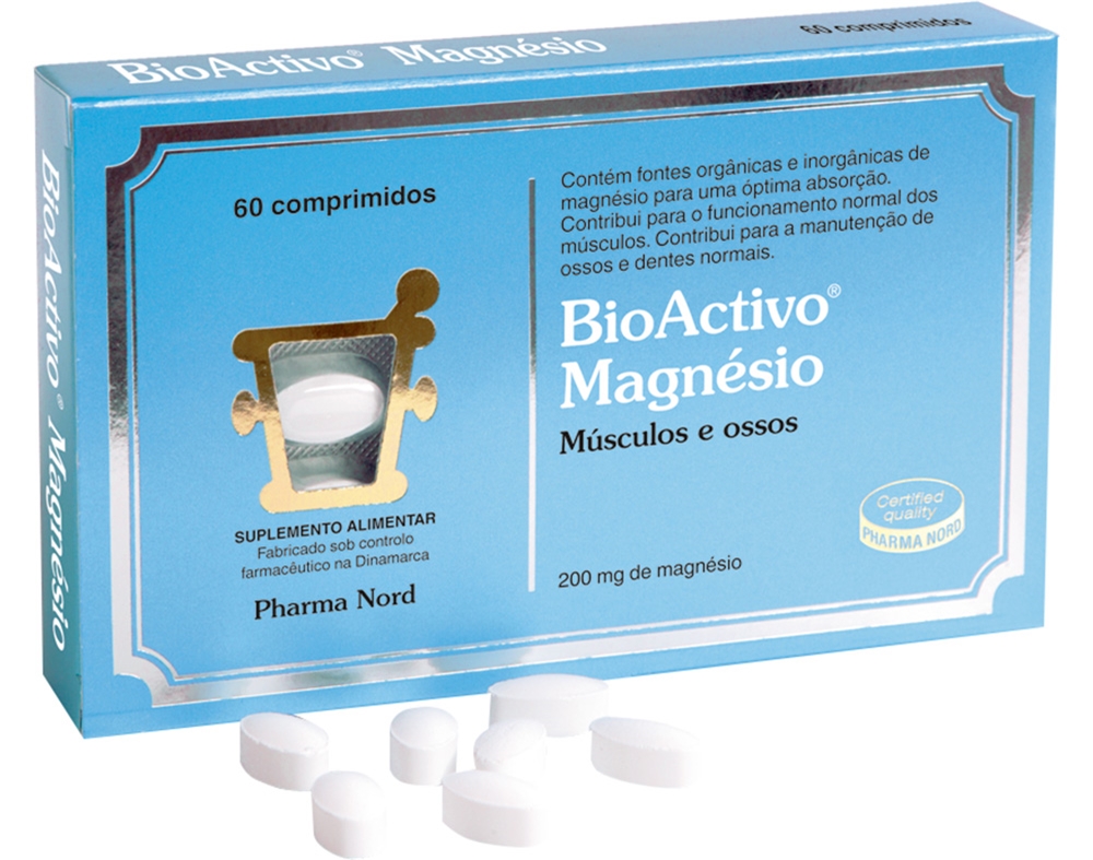 SUPLEMENTO BIOACTIVO MAGNÉSIO 60 COMPRIMIDOS