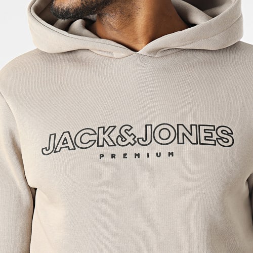 Sweat Capuche Jason Branding Beige