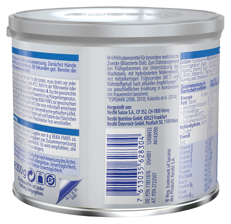 Beba FM 85<br>200 g, Dose, Pulver zur Herstellung einer Lösung zum Einnehmen
