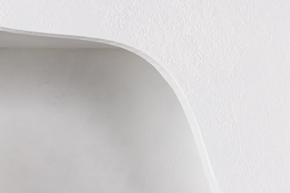 Abstraktes Regal Art Ambiente - 180cm - weiß - Beton strukturiert Standregal