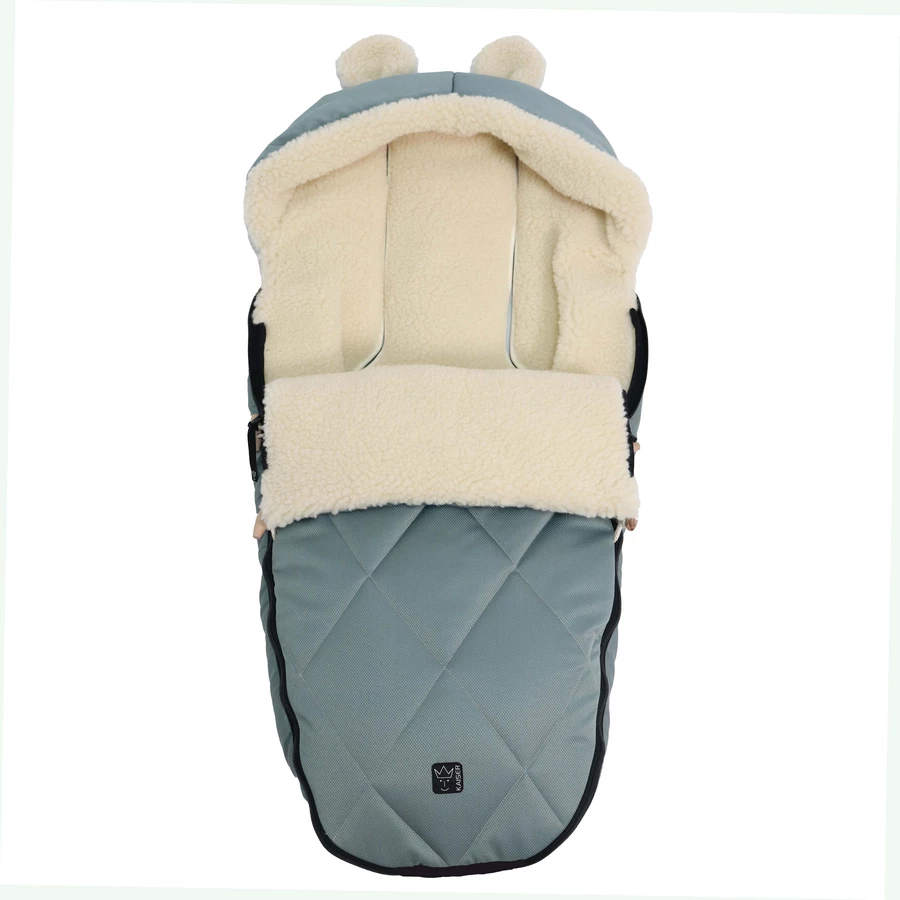 Kaiser Winterfußsack XL EARS WOOL slit green