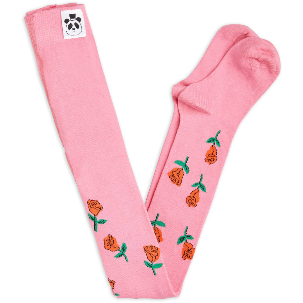 Køb Mini Rodini Pink Roses Tights