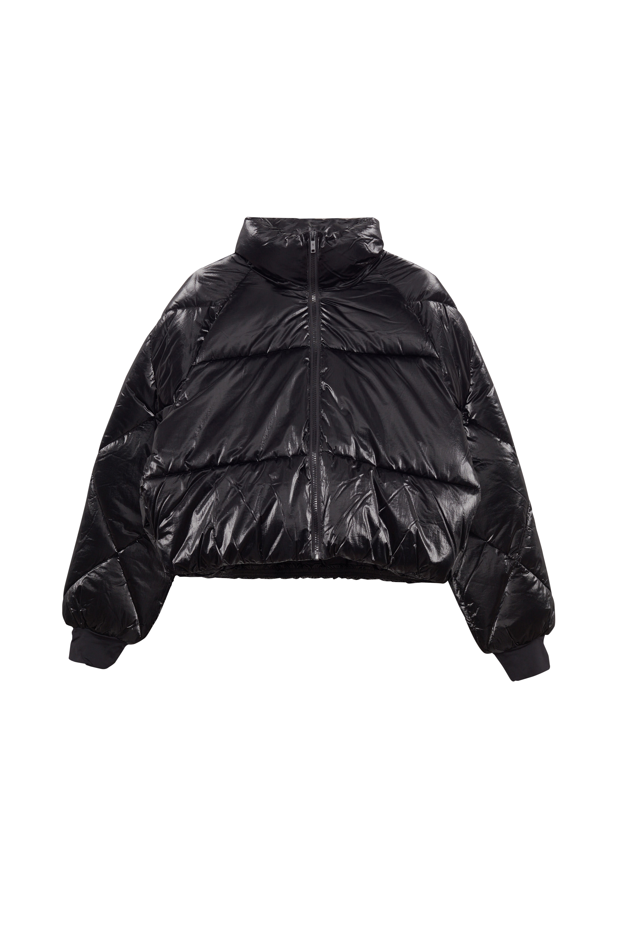 NOISY MAY doudoune NMKIT L/S SHINY PUFFER Noir