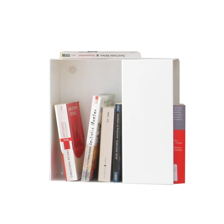 vonbox - Box Bücherregal S-Box, weiss (RAL 9016)