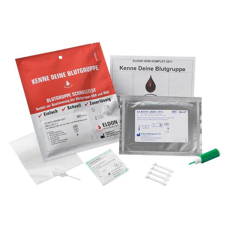 Blutgruppe Schnelltest-AB0 + Rhd, 1 St