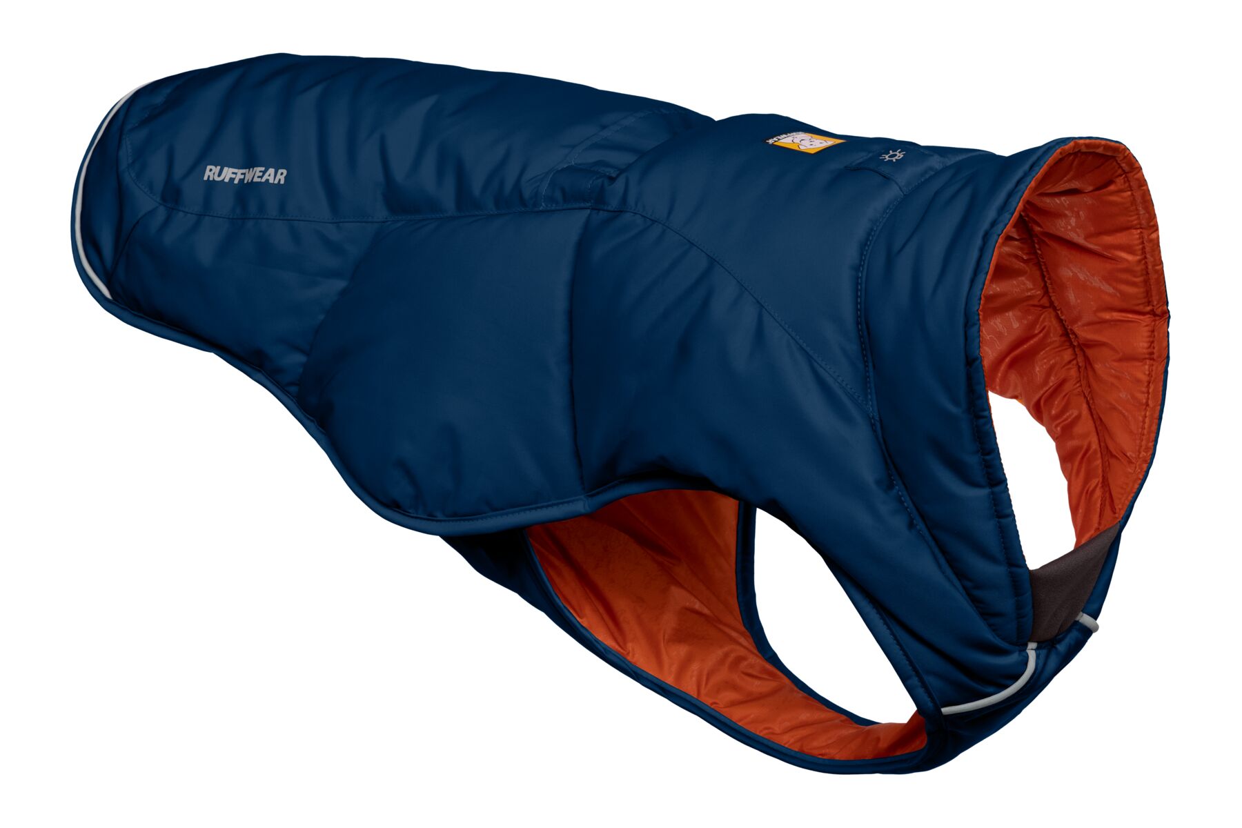 Veste d'hiver pour chien isolée quinzee™ avec passage pour laisses. Couleur: blue moon (bleu), taille: xl