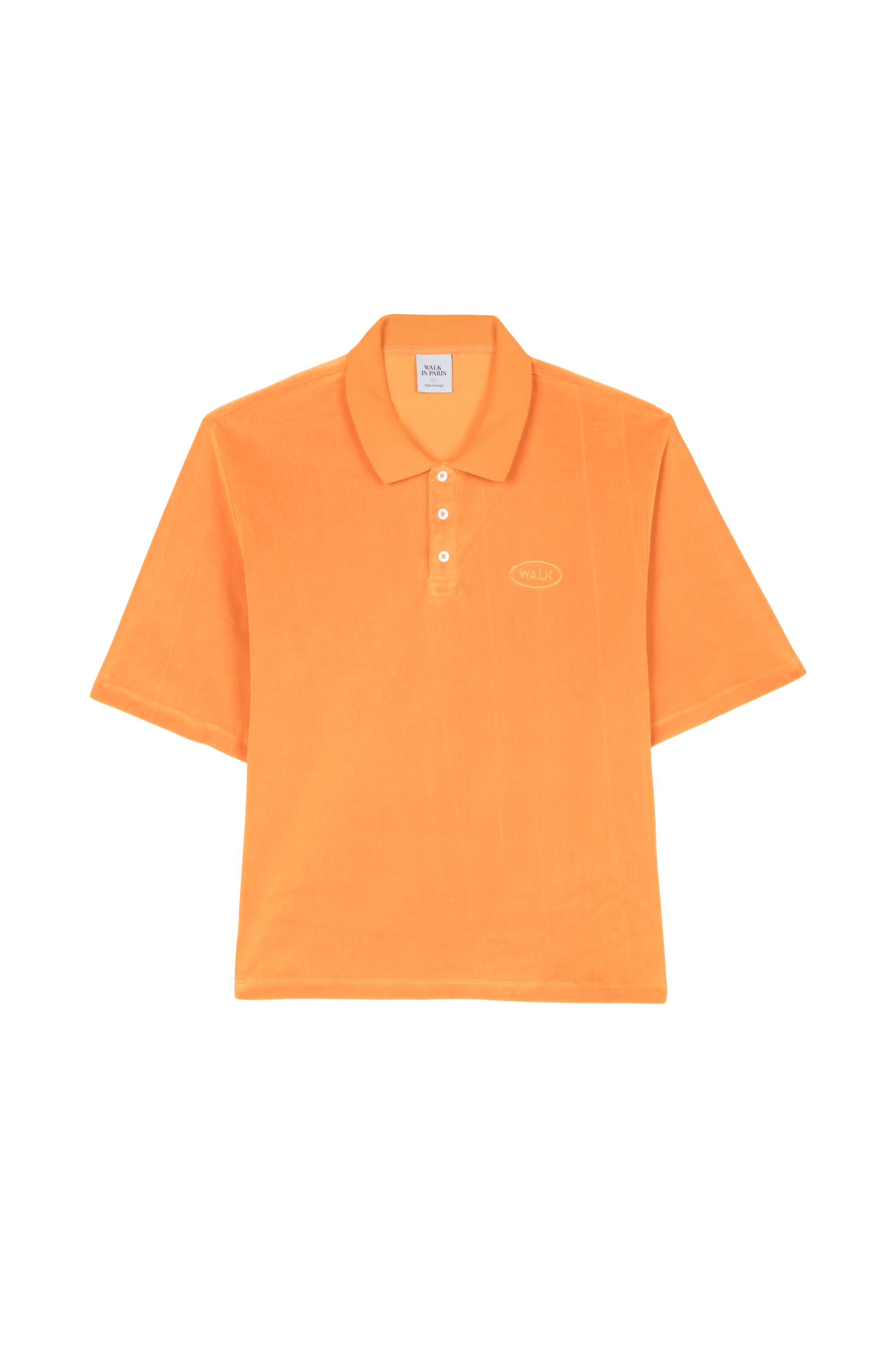 WALK IN PARIS Polo POLO VELOURS AMANDIER Orange