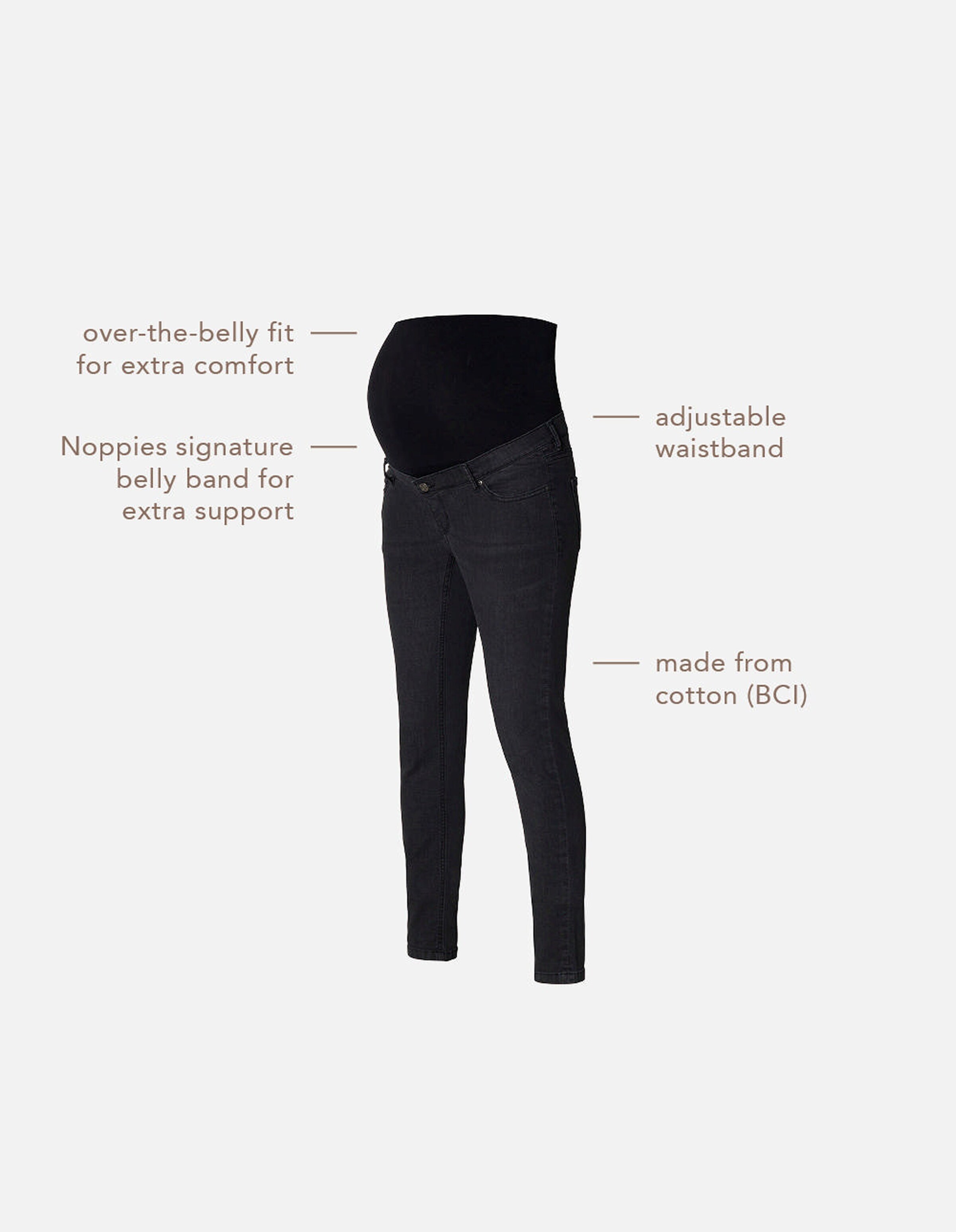 Noppies Skinny Umstandsjeans Avi Black Denim