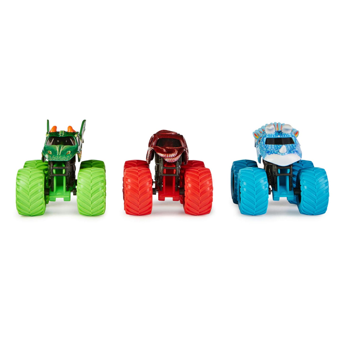 Monster Jam Charged Beasts Trucks, 3st., schaal 1:64