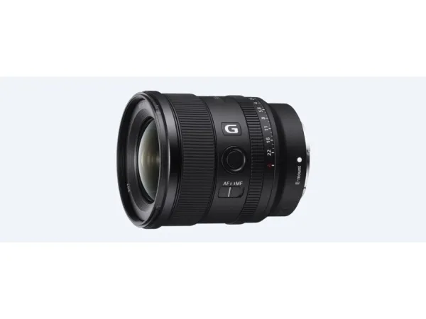 Sony SEL20F18G - Vidvinkel objektiv - 20 mm - f/1.8 G - Sony E-mount - for Cinema Line; a VLOGCAM; a1; a1 II; a6700; a7 IV; a7C; a7C II; a7CR; a7R V; a7s III; a9 III