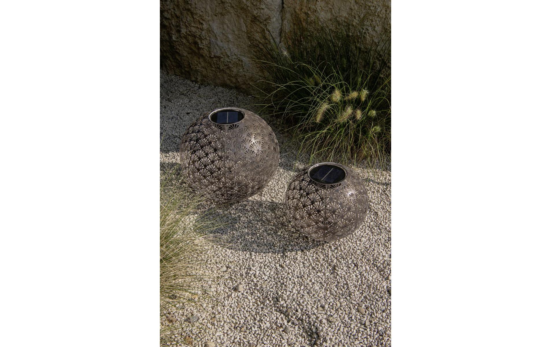 Windlicht Solar Antic Ball Santana Ø 30 cm, AnthrazitSolarleuchte zum Aufstellen