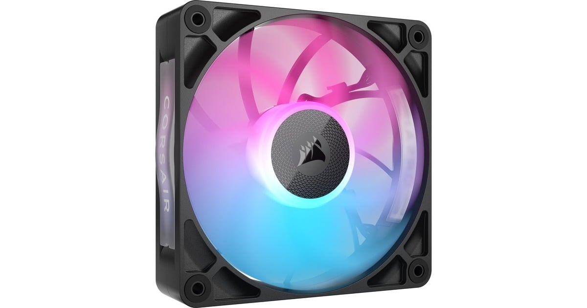 CorsairRX120 MAX RGB case fans  (Zwart, 3 stuks, 120 x 120 x 30 mm, PWM)