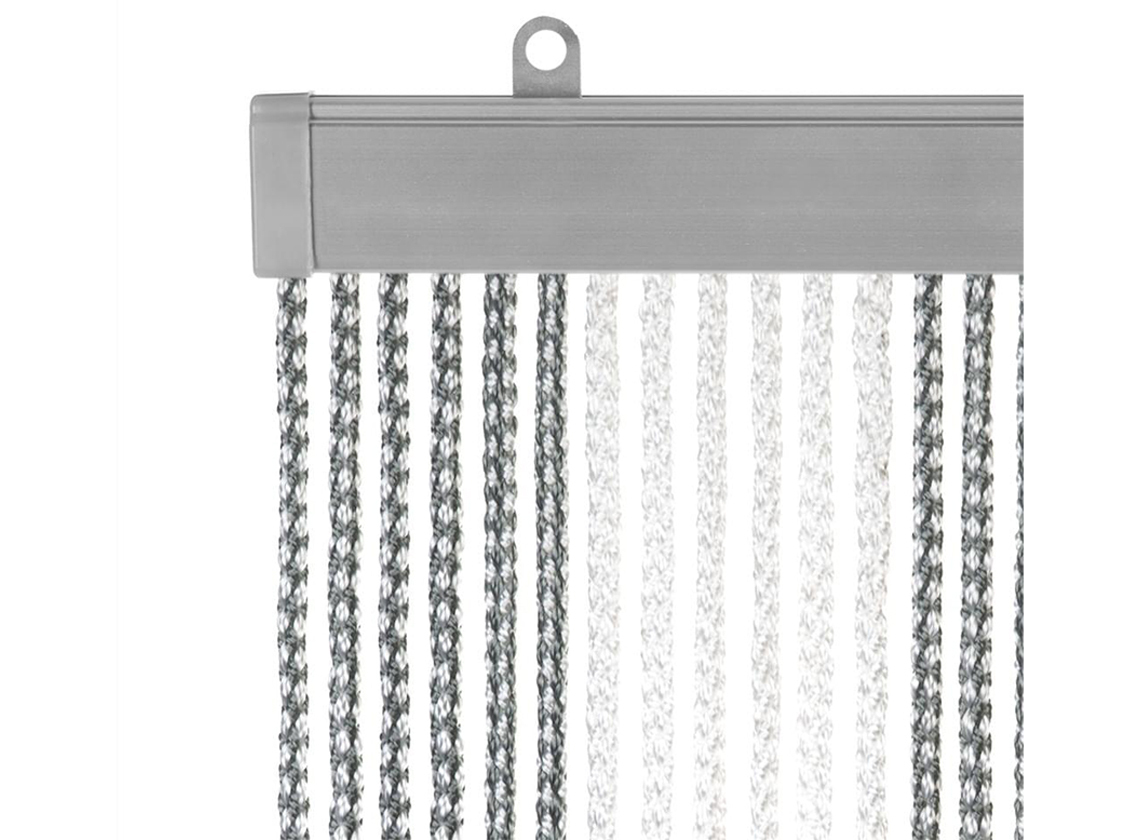 Arisol koordgordijn 190 x 60 cm - white/grey