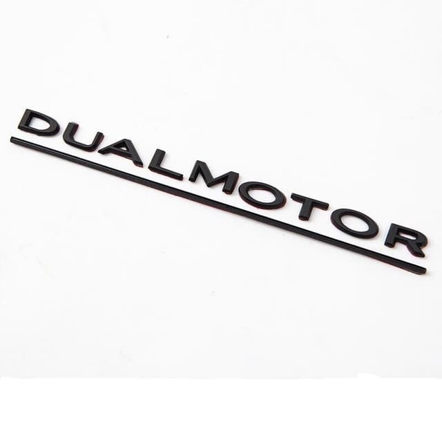 #34:Dual Motor#34: logo i mat sort