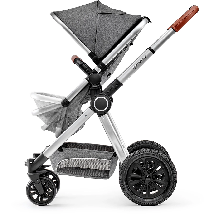 Kinderkraft Kombikinderwagen 3 in 1 Veo Grey