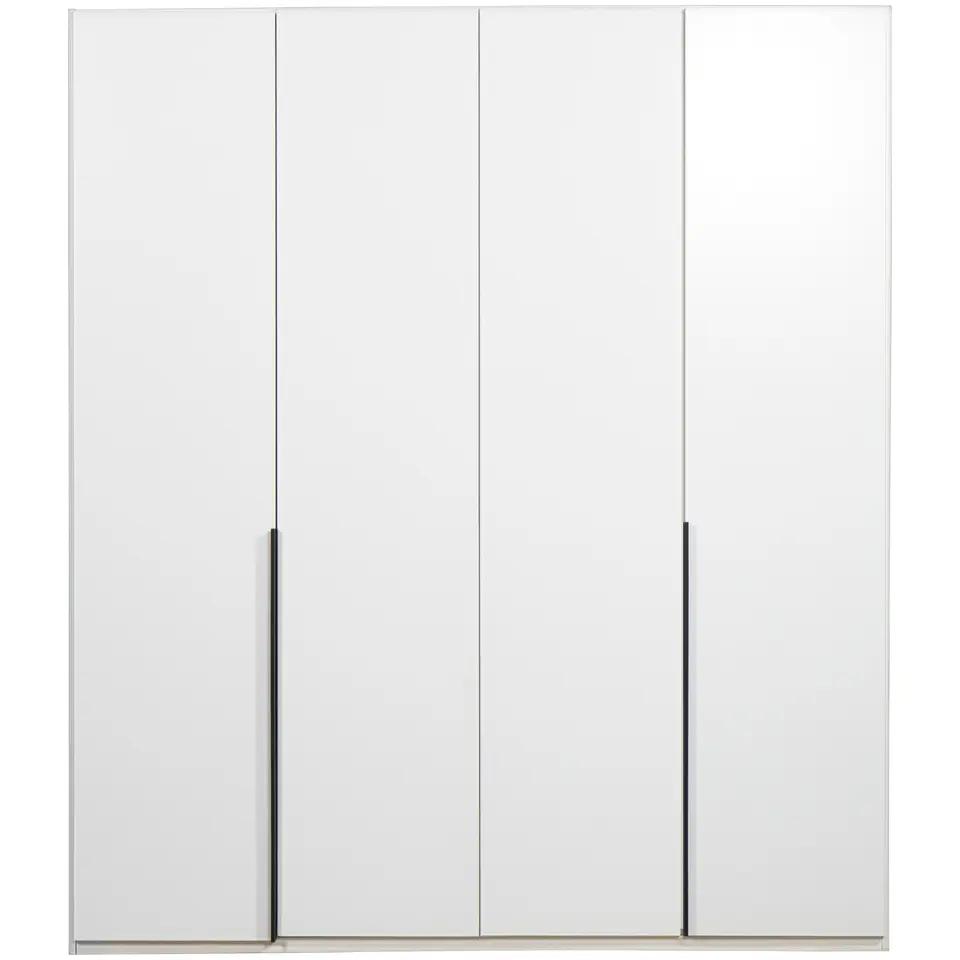 Kledingkast Milaan 4-deurs - wit - 236x180x58 cm