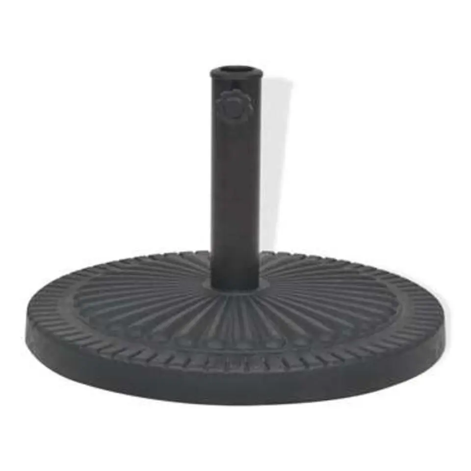 vidaXL - Parasolvoet - Zwart - Staal