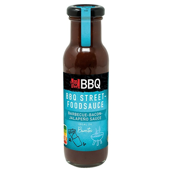 BBQ Streetfoodsaucen 230 ml, Bacon-Jalapeno