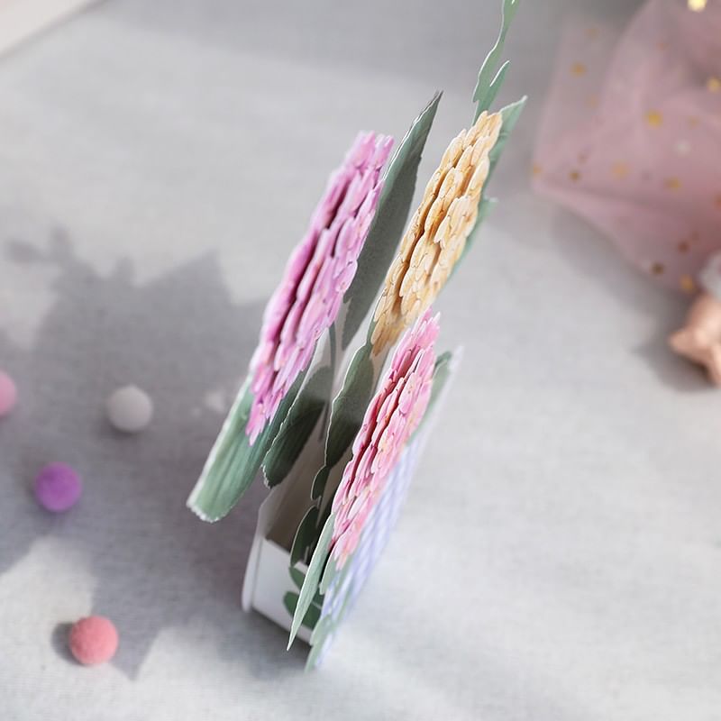 ekapop - Bloemen 3D wenskaart (verschillende ontwerpen) / Set