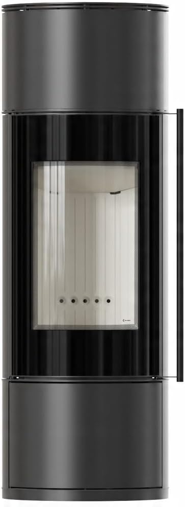 Kaminofen aus Stahl KRATKI Ambler fi 150 7 kW Stahlofen Modern BImSchV Stufe 2 Flamme Verte 7 Energieklasse A+ mit Türfeder
