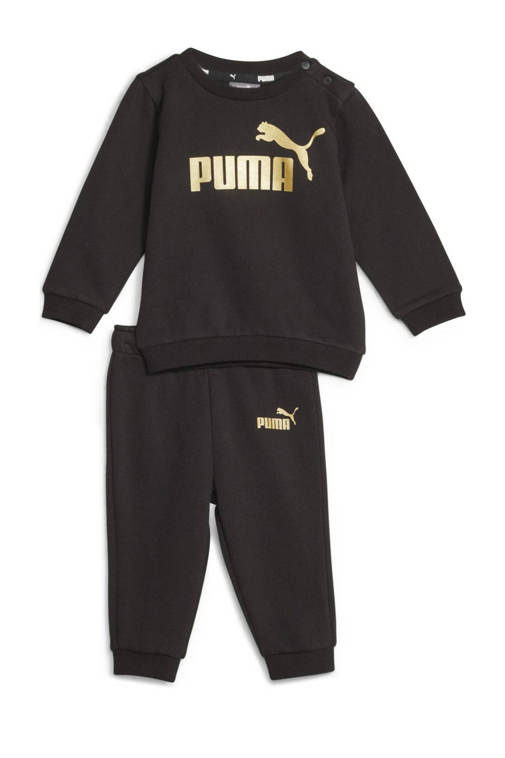 Puma joggingpak MiniCat Ess+ zwart/goud