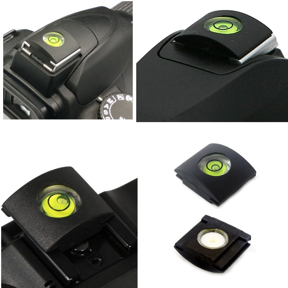 DSLR / SLR Kamera Wasserwaage mit Blitzschuh Anschluss für Spiegelreflexkameras - Schwarz