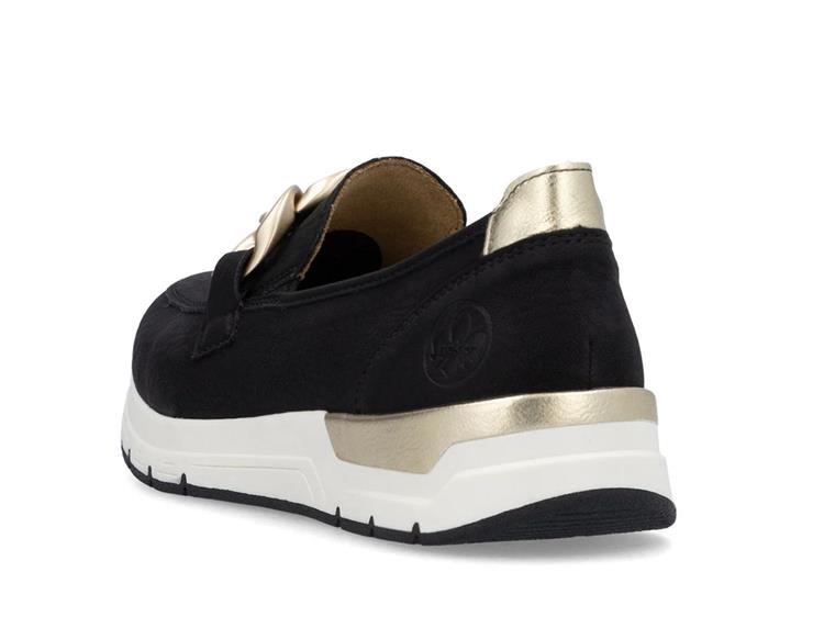 Rieker 58944 schwarz/lightgold