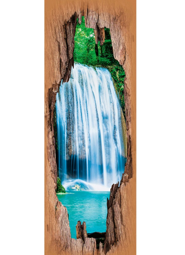 3D-Tür-Sticker Wasserfälle