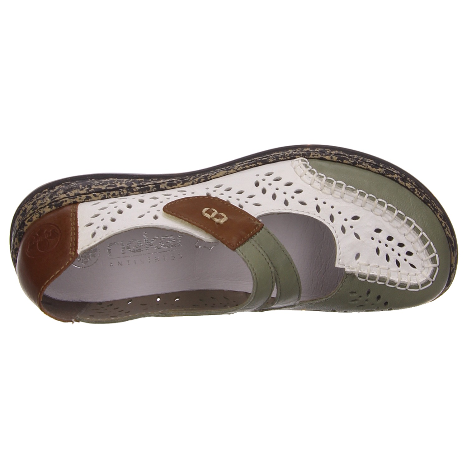 Rieken Spangenschuhe grün grün