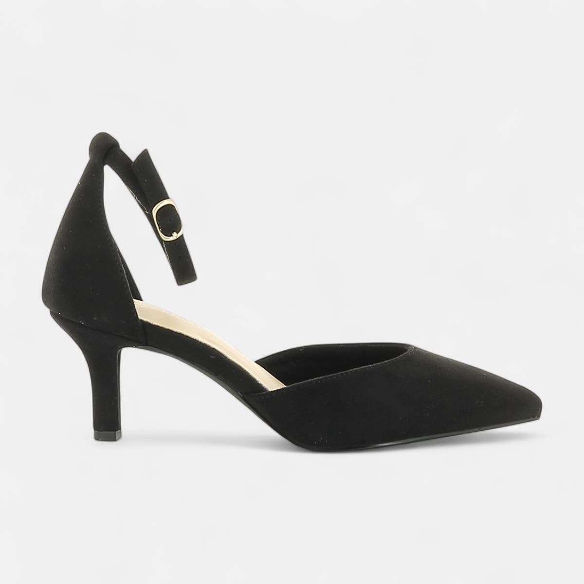 Escarpins quartiers ouverts à talon Femme noir