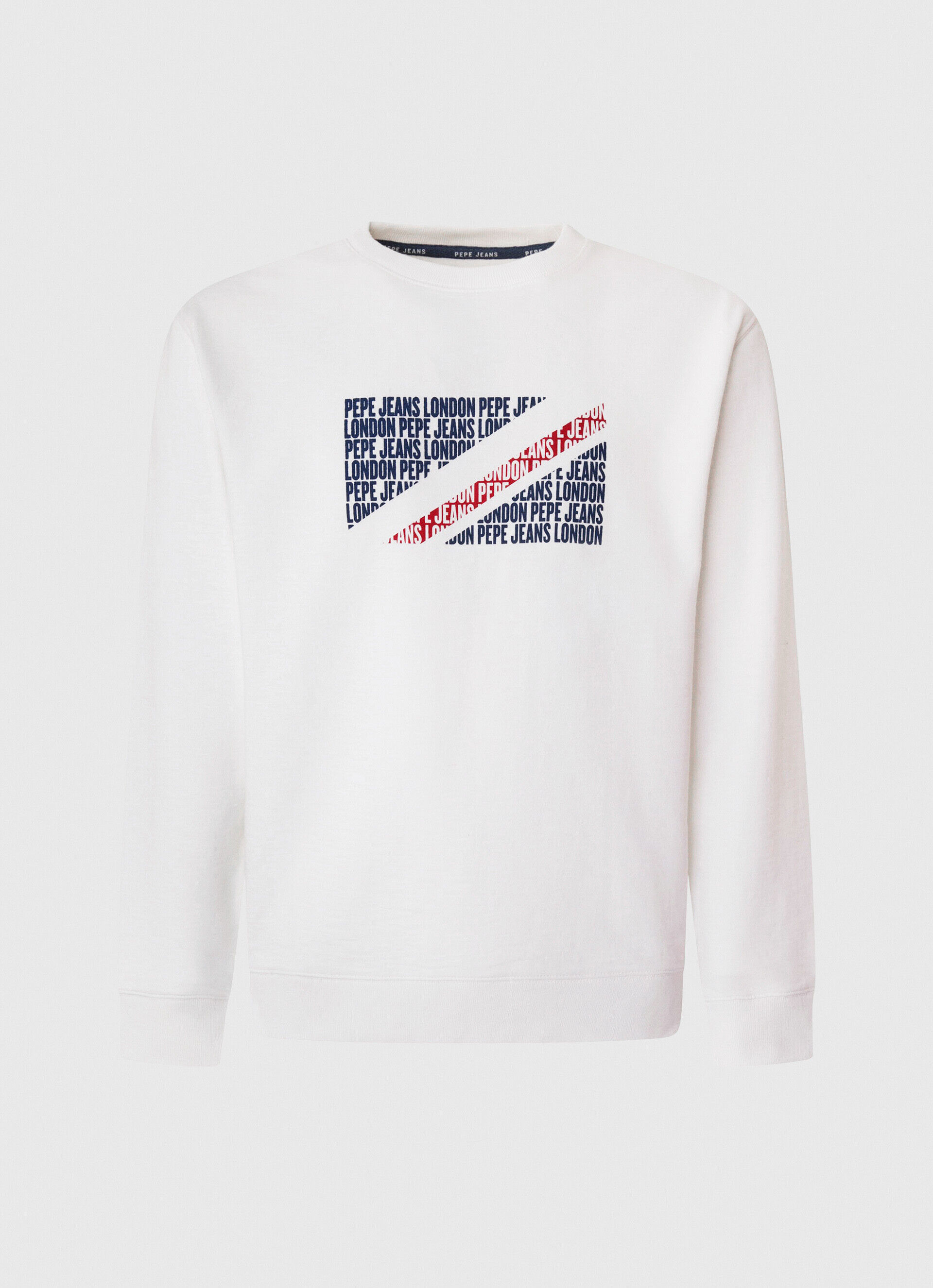 MOLETOM COM LOGOTIPO DA BANDEIRA - branco