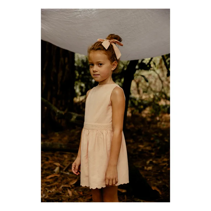 Lililotte Exclusivité Lililotte x Smallable - Chouchou Noeud Billie | Rose pêche